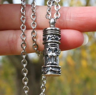 Collar de cremación para perro cadena joyería colgante urna para ceniza pequeño frasco cachorro ángel  Foto 1 de 4