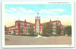 Cartolina Accademia San Francesco Joliet Illinois - Foto 1 di 2
