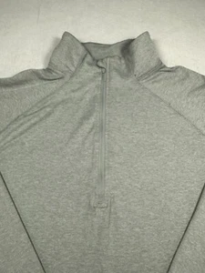 JOCKEY Womens Gray 1/4 Zip Soft Knit Pullover Long Sleeve Sweater  Size 2XL - Picture 1 of 12