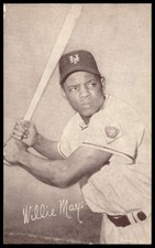 1947-1966 Exhibits Baseball Card Willie Mays