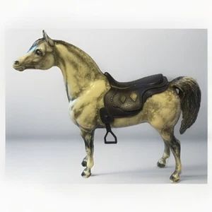 Vintage Breyer Horse Proud Arabian Stallion Traditional Series Dark Dapple Grey - Picture 1 of 6