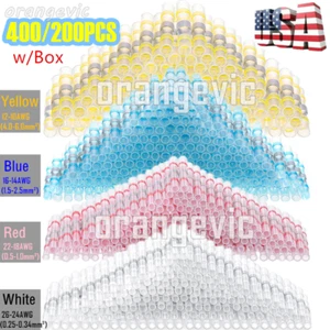 800/100X Waterproof Solderstick Butt Terminal Heat Shrink Solder Wire Connectors - Picture 1 of 26