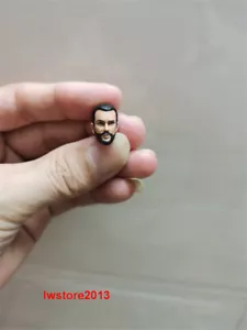 1:18 Black Hair Man Head Sculpt Carved For 3.75inch Male Action Figure Body - Picture 1 of 5