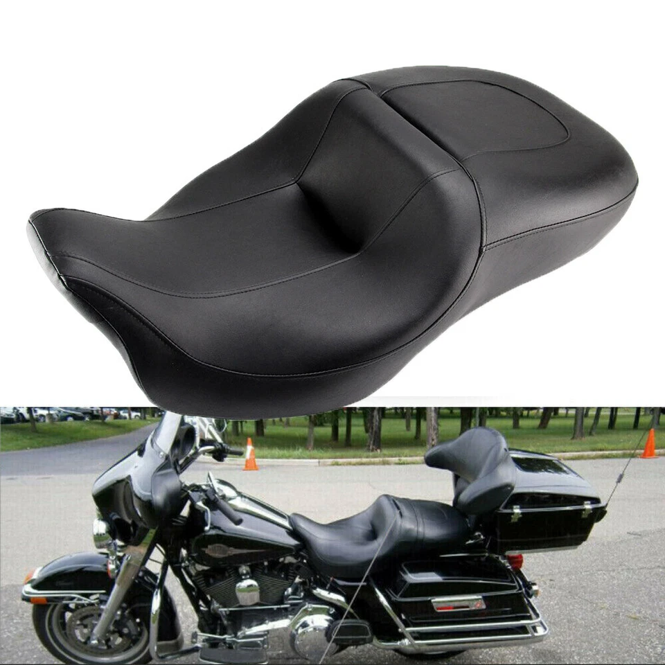 Asiento de conductor de pasajero de bajo perfil para Harley Electra Glide Ultra Limited CVO 08+ Foto 1 de 4