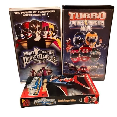 Power Rangers Movie VHS Bundle Turbo Ivan Ooze Maligore Divatox Saban Lot of 3 Foto 1 de 4