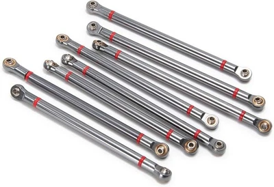 8PCS Alloy Upper & Lower Rod Link Linkage for 1/10 RC Axial SCX10 313mm...  - Image 1 of 4