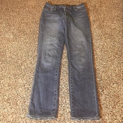 Pantalones de mezclilla Chico's Premium suaves ajustados al tobillo lavado oscuro para mujer talla 0 (US 4) Foto 1 de 4