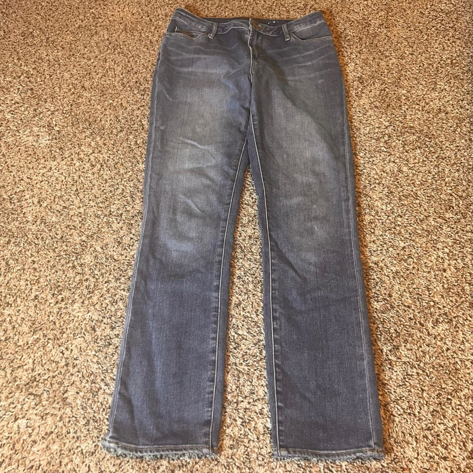 Pantalones de mezclilla Chico's Premium suaves ajustados al tobillo lavado oscuro para mujer talla 0 (US 4) Foto 1 de 4