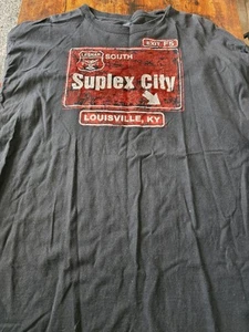 Brock Lesnar Suplex City Louisville KENTUCKY 2XL SHIRT WWE WWF Pro Wrestling - Picture 1 of 16