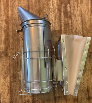 BURRIS APIARY Pro Bee smoker Australian Beekeeping Tool. 304 Stainless riveted