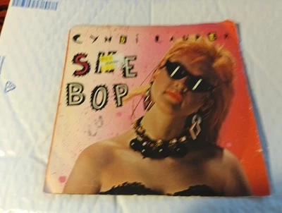 3 CYNDI LAUPER, Time After Time -SHE BOP,  45 record & Sleeve EX Electros. Clean Foto 1 de 4