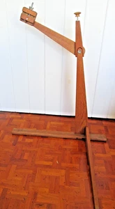 GAZELLE Supporto da Pavimento per Aghi "Design Artigianale" Lavoro Ago in Legno Free Standing - Foto 1 di 17