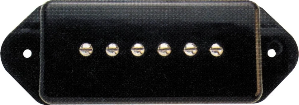 Dimarzio Dimagio Pickup "SOAP BAR" DOG-EAR STYLE COVER BLACK DP167-BKD - Image 1 of 1