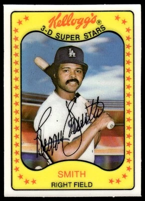 1981 Kellogg's 3-D Super Stars #36 Reggie Smith BASEBALL Los Angeles Dodgers - Image 1 of 2