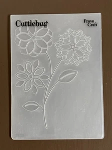 Provo Craft Cuttlebug Embossing Folder Flower Stem - Picture 1 of 2