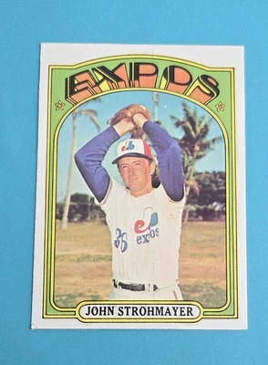 1972 Topps #631 John Strohmayer Montreal Expos BASEBALL Card Z - Image 1 of 2