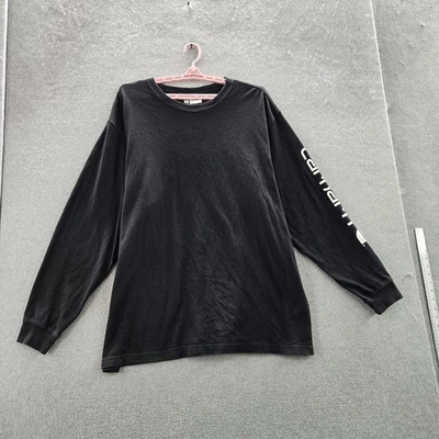 Camisa Carhartt Hombres 2XL Negra K231 Manga Larga Bolsillo Camisa Calce Suelto Foto 1 de 4