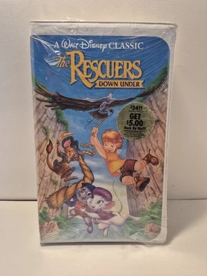 The Rescuers Down Under (VHS, 1991) Brand New Sealed Disney Clamshell  - Image 1 of 4