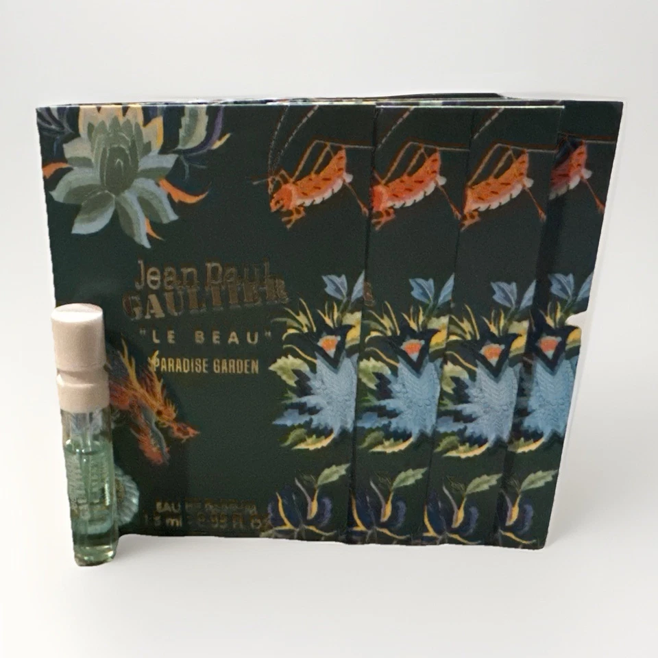 4x Jean Paul Gaultier Le Beau PARADISE GARDEN Hombre Eau de Parfum Muestra .05oz Foto 1 de 1