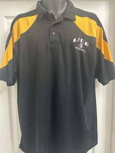 UCF Knights Polo Shirt Black Gold Short Sleeve Men 2XL - Picture 1 of 6