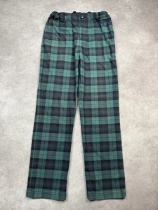 Vineyard Vines Pants Boys 16 Green Blue Plaid Adjustable Waist Holiday 3P001052 - Picture 1 of 19