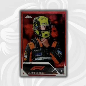 /5 Lando Norris #26 - Red Sapphire - 2023 Topps Chrome F1 - Picture 1 of 5