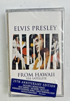 Rare! New Sealed Elvis Presley Aloha From Hawaii Via Satellite '73 Cassette Tape - Image 1 of 2
