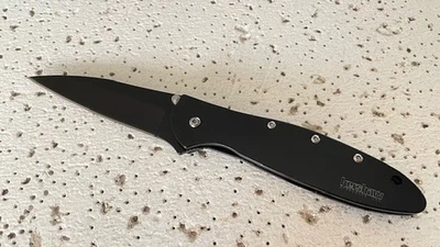 Navaja de Bolsillo Plegable 1660CKT Kershaw Puerro Negra Linerlock Diseño Ken Cebolla Lisa Foto 1 de 4