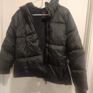 Chaqueta acolchada Swiss Tech unisex manga larga con capucha lisa niños 14/16 XL negra - Imagen 1 de 5