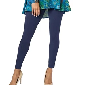 Damen-Leggings mit Kontrolle marineblau, verkürzte Länge Größe Small petite neu mit Etikett - Bild 1 von 9