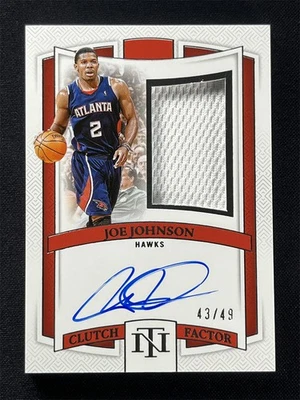 Parche de factor de embrague automático Panini National Treasures Joe Johnson 2024-25/49 Foto 1 de 2