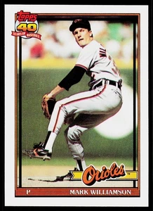 Mark Williamson, 1991 Topps, #296, Baltimore Orioles, - Foto 1 di 2