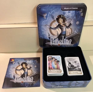 Timeline Musica e Cinema / Film Gioco di Carte, Asmodee, Latta da Collezione, Completo - Foto 1 di 7