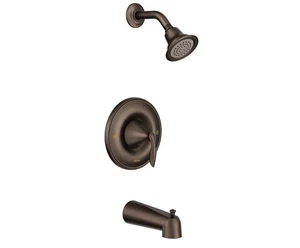 Moldura de bañera/ducha Moen T2133ORB de un solo mango. Bronce frotado con aceite - Imagen 1 de 2