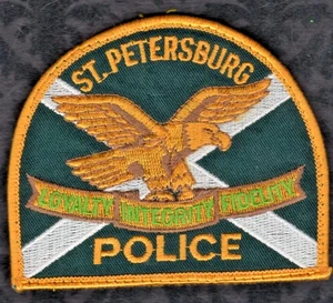 St. Petersburg Florida Police Shoulder Patch (USED) (B-3) 100% Authentic - Picture 1 of 2