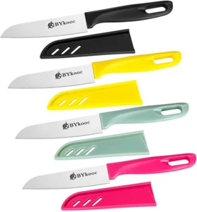 8 Pieces Paring Knives (4PCS Peeling Knives and 4PCS Knife Sheath), Ultra Sharp - Picture 1 of 12