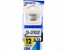 (1Stk./ 0,30€) Haken OWNER S-282 Gebunden Angelhaken Karpfenhaken Vorfach 65cm