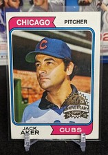 2023 Topps Heritage Buyback Jack Aker 1974 Topps 50th Anniversary #494