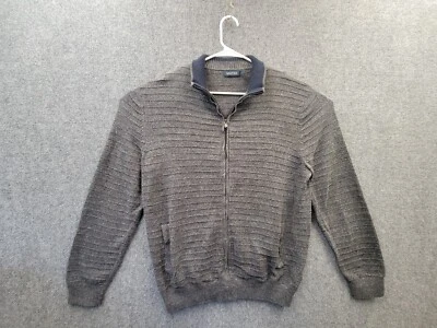Nautica Full Zip Sweater Adult L Gray Casual Long Sleeve - Image 1 of 4