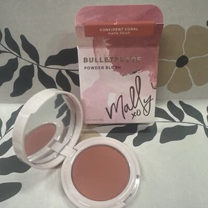 Mally Bulletproof Powder Blush CONFIDENT CORAL - Picture 1 of 4
