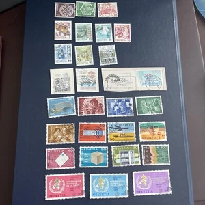 1977-1987 Suiza, Helvetia Varios 28 sellos, 6 MNH, 4 usados, 3 con bisagras, 15 CTO - Imagen 1 de 11