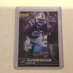 Vladimir Ducasse #412 Bills Massachusetts 1/1 Made 2017 Panini Instant NFL Black