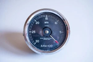 Pre-War 1930s Smiths AT Rev Counter Tachometer T4/328A VSCC Bentley Lagonda Etc - Picture 1 of 7