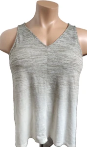 a.n.a. Women Sleeveless Blouse Hombre Green/Brown Soft Tank Top size 0X#PS3 - Picture 1 of 3
