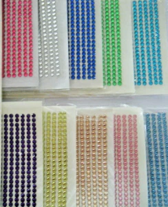 4mm sticky backed Gems for cards, scrapbook, decoration iphone ipad - Picture 1 of 6