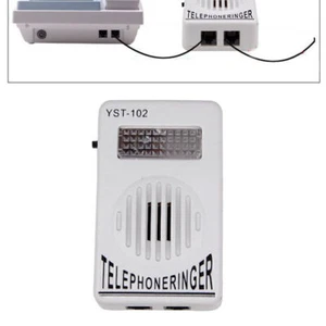 Extra-Loud Ringer Sound Telephone Phone Amplifier Strobe Light Flasher Bell - Zdjęcie 1 z 7