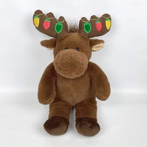 Baue einen Bären Weihnachtselch mit Weihnachtsbeleuchtung auf Geweih - Bild 1 von 11