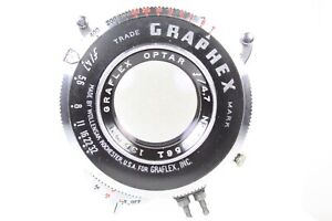 EX-Graflex 135mm/f1:4.7 Optar larger lens for 4 X5 Graflex camera