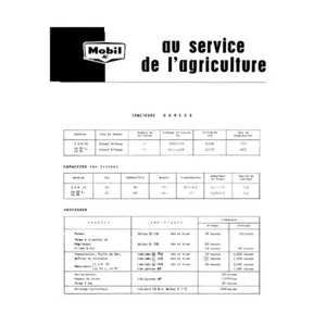 Fiche graissage Mobil Someca SOM 40, DA50L, DA50 - Picture 1 of 1
