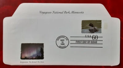US 1999 60c Aerogramme FDC Minnesota Loon Denver Colorado Superb 6885 - Image 1 of 2